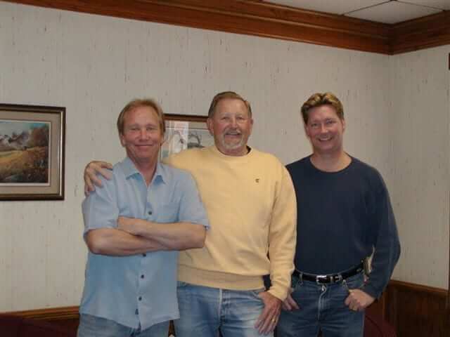 Larry Vaught and his sons